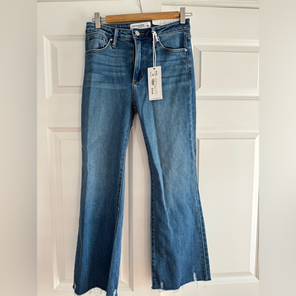 Just Black Denim Flare Jeans Size 26